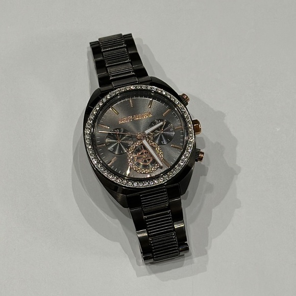 Harley-Davidson Women's Gunmetal and Rose Gold Bulova Watch - Picture 3 of 7